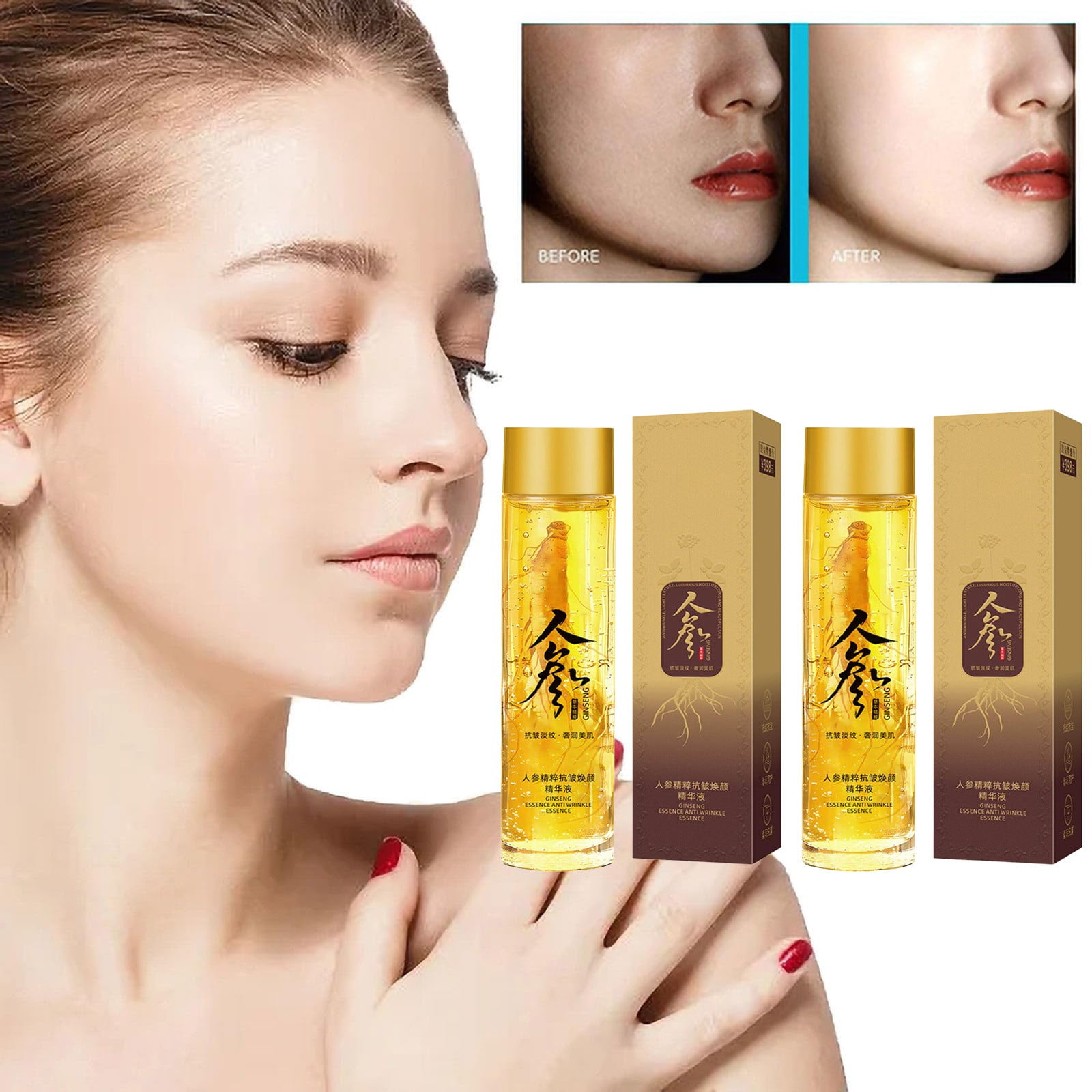 Hessimy Ginseng Extract Liquid, Ginseng Extract AntiWrinkle Original Serum Oil, Ginseng Essence