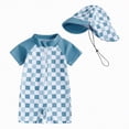 thumbnail image 1 of Hessimy Girl Long Sleeve Swimsuit One Piece Bathing Suit UPF 50+ Rash Guard Swimwear Size,UPF 50+（Blue，6-12 Months）, 1 of 7
