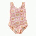 thumbnail image 1 of Hessimy Girl Long Sleeve Swimsuit Rash Guard One Piece Bathing Suit Cute Swimwear,Cute Rash Guard（Pink，6-12 Months）, 1 of 8