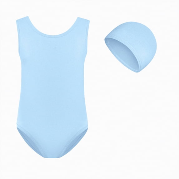 Hessimy Girl Long Sleeve Swimsuit Rash Guard One Piece Bathing Suit Cute Swimwear(Sky Blue,1-2 Years)