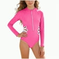 thumbnail image 1 of Hessimy Girl One Piece Swimsuit Cute Swimwear Bathing Suit,Cute Swimsuit（Pink，8-9 Years）, 1 of 4