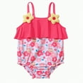 thumbnail image 1 of Hessimy Girl One Piece Swimsuit Quick Dry Bathing Suit Cross Shoulder Strap Beach Swimwear,Cross Shoulder Strap（Pink，0-6 Months）, 1 of 4