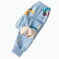 thumbnail image 1 of Hessimy Girl'S Flare Jegging Jeans Cargo Pants Big Kids Girls Painted Jeans Girls Fashionable And Comfortable Wide Leg Pants (Light Blue,3-4 Years), 1 of 4