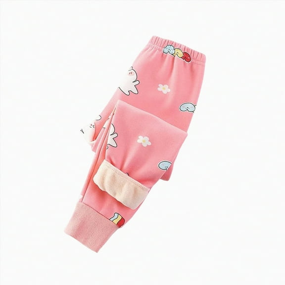 Hessimy Girl'S Flare Jegging Jeans Cargo Pants Big Kids Girls Painted Jeans Girls Fashionable And Comfortable Wide Leg Pants (Light Pink,9-11 Years)