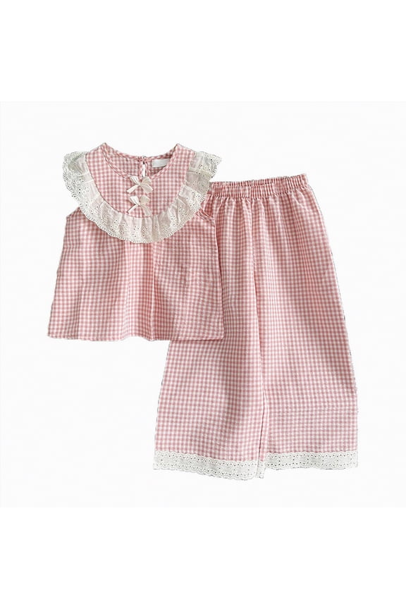 Girls 2 Piece Summer Casual Outfit, Rainbow Print Short Sleeve T-Shirt & Matching Shorts Set for Toddler,Vibrant Colors（Pink,2-3 Years)