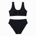 thumbnail image 1 of Hessimy Girls 2 Piece Tankini Swimsuit Loose Fit Modest Swimming Suit for Girls Bathing Suit,Loose Fit（Black,8-9 Years), 1 of 8