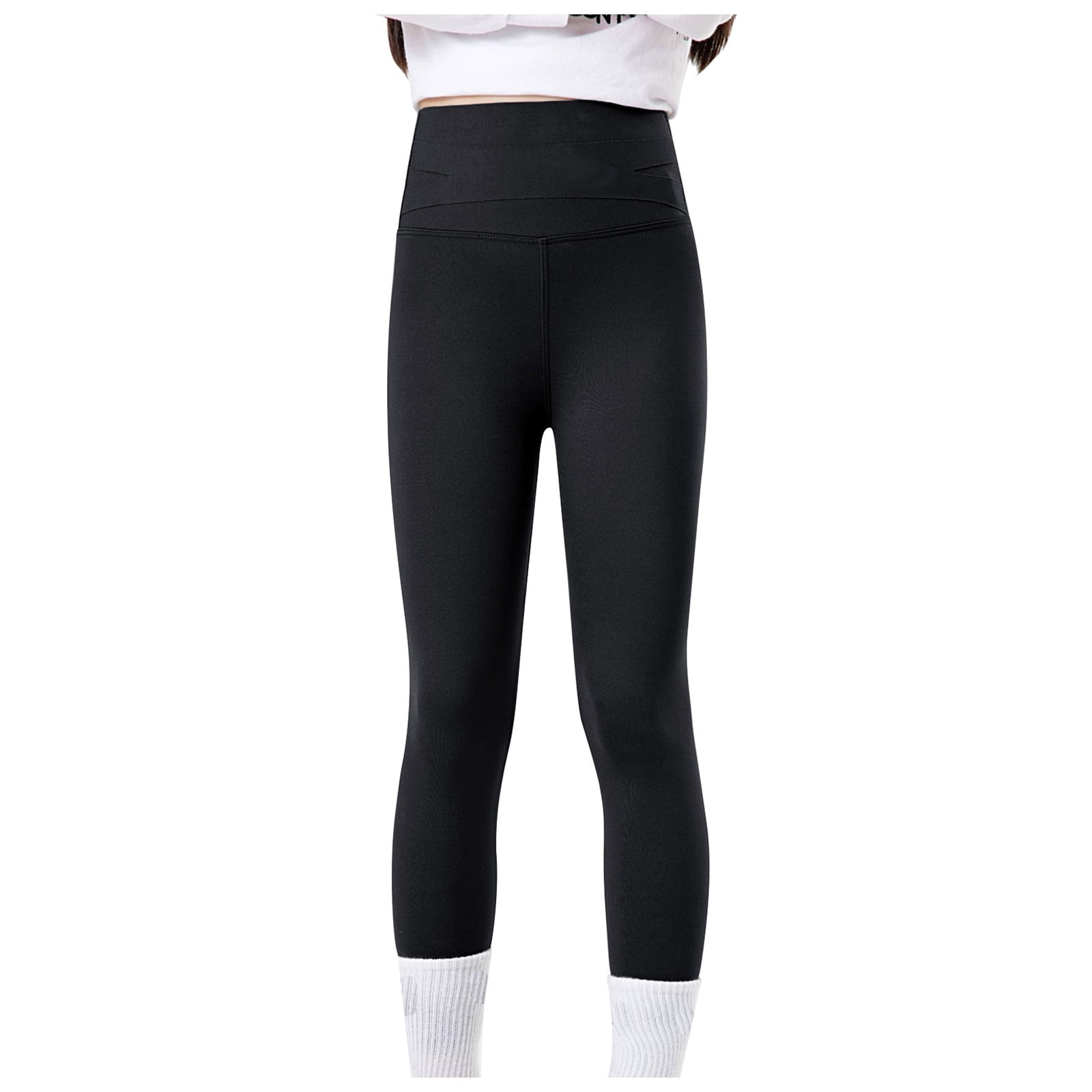 Hessimy Girls Athletic Leggings with Pockets Yoga Workout Active