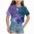 thumbnail image 1 of Hessimy Girls Basic Short Sleeve Layering Tee(Light Purple,10-11 Years), 1 of 4
