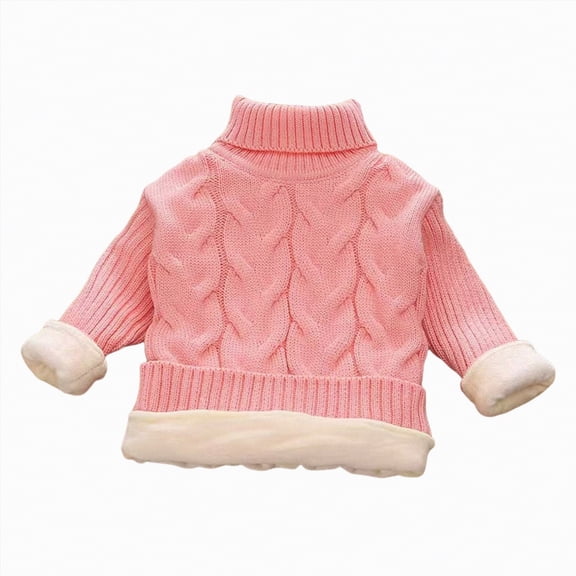 Hessimy Girls Button Down Cardigan Kids Long Sleeve Crewneck Uniform Knit Sweater 5-14 Years Button Pullover Knit Girls Cardigan (Pink,7-8 Years)