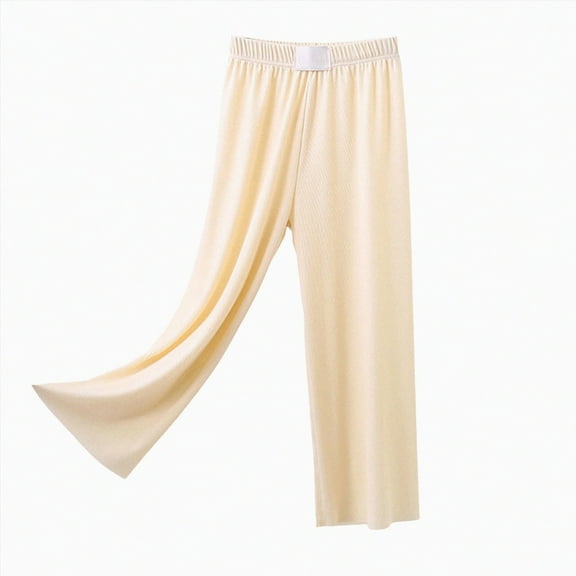 Hessimy Girls Cargo Pants With Pockets, Casual Drawstring Cotton Relaxed Fit Full Long Girls Pants Medium And Large Childrens (Beige,4-5 Years)