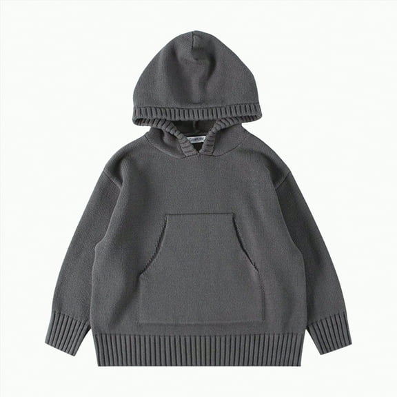 Hessimy Girls Floral Print Sweaters Long Sleeve Crewneck Knitted Cute Flower Pullover Sweater Jumper Tops Button Cardign Pullover Knit Outerwear Lightweight (Grey,2-3 Years)