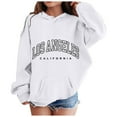 thumbnail image 1 of Hessimy Girls Hoodies Oversized Sweatshirts Long Sleeve Pullover Casual Fall Teen Girls Preppy Clothes Boys Hoodies Size 14-16 Black Hoodie (White,3-4 Years), 1 of 4