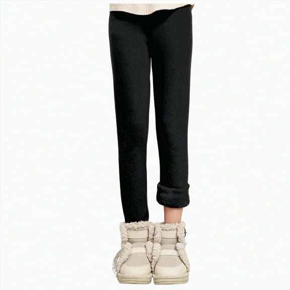 Hessimy Girls' Jeans Baggy High Waist Pants Wide Leg Pants Teen Clothing Justice Girls Clothing Autumn Winter Spring Summer (Black,9-10 Years)