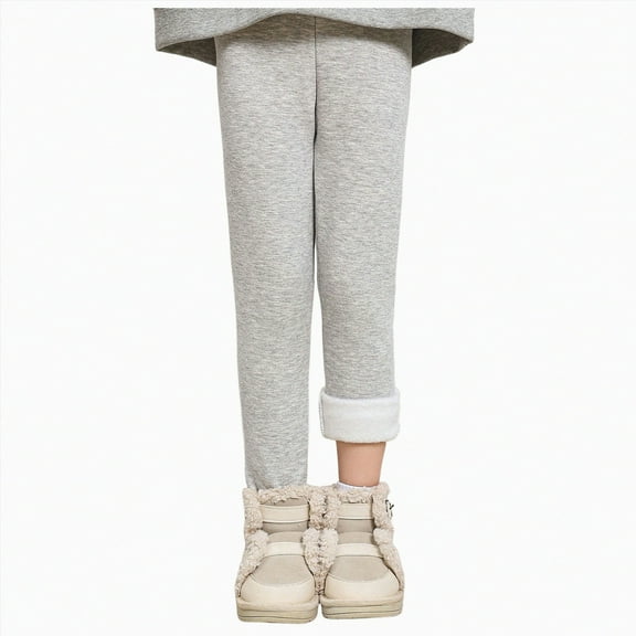 Hessimy Girls' Jeans Baggy High Waist Pants Wide Leg Pants Teen Clothing Justice Girls Clothing Autumn Winter Spring Summer (Light Gray,5-6 Years)