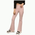 thumbnail image 1 of Hessimy Girls' Jeans Baggy High Waist Pants Wide Leg Pants Teen Clothing Justice Girls Clothing casual dance pants girls jeans Street Dance bell-bottoms (Pink,13-15 Years), 1 of 5