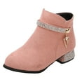thumbnail image 1 of Hessimy Girls Knee High Boots Fall Boots Winter Snow Tall Boot Dress Shoes For Toddler Little Kid Big Kid (Pink,12.5), 1 of 9