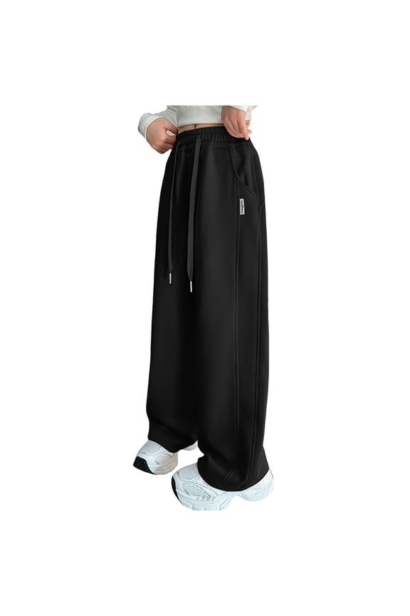 Girls Leggings High Waist Stretchy Flare Pants Full Length Yoga Athletic Dance Teens Girl'S Pants Medium And Large Childrens dopamine bell-bottoms (Black,12-13 Years)