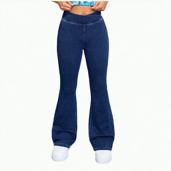 Hessimy Girls Pants Ribbed Bell Bottoms Trousers For Girl Flare Pants,11-12years Cargo Pants casual dance pants girls jeans wide leg pants bell-bottoms (Blue,11-12 Years)
