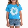 thumbnail image 1 of Hessimy Girls Short Sleeve Tops Casual Crewneck T Shirts Kids Babydoll Tunic Tees Blouses,Babydoll Tunic(Blue,11-12 Years), 1 of 4