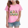 thumbnail image 1 of Hessimy Girls Short Sleeve Tops Casual Crewneck T Shirts Kids Babydoll Tunic Tees Blouses(Pink,13-14 Years), 1 of 4