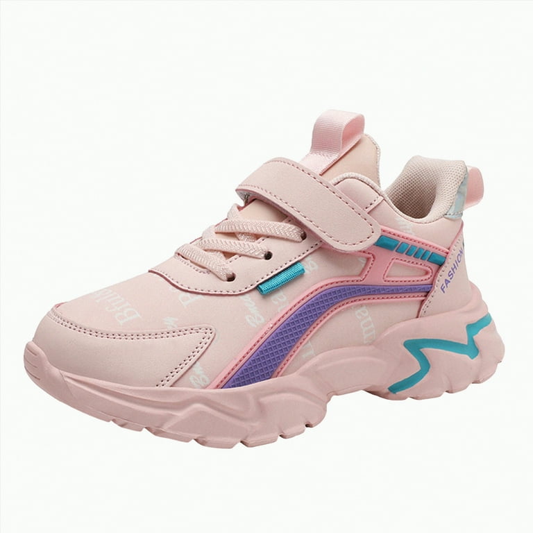 Hessimy Girls' Sneakers With Comfortable Soft Sole And Bow Casual