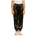 thumbnail image 1 of Hessimy Girls Sweatpants Kids Baggy Cargo Pants Athletic Drawstring Jogger Pants with Pockets(Black,10-11 Years), 1 of 6