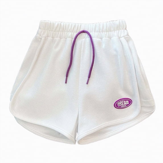 Hessimy Girls' Swimming Suit Bottom Boy Short UPF50+ Sun Protection for Beach Pool Summer Fun(White,3-4 Years)