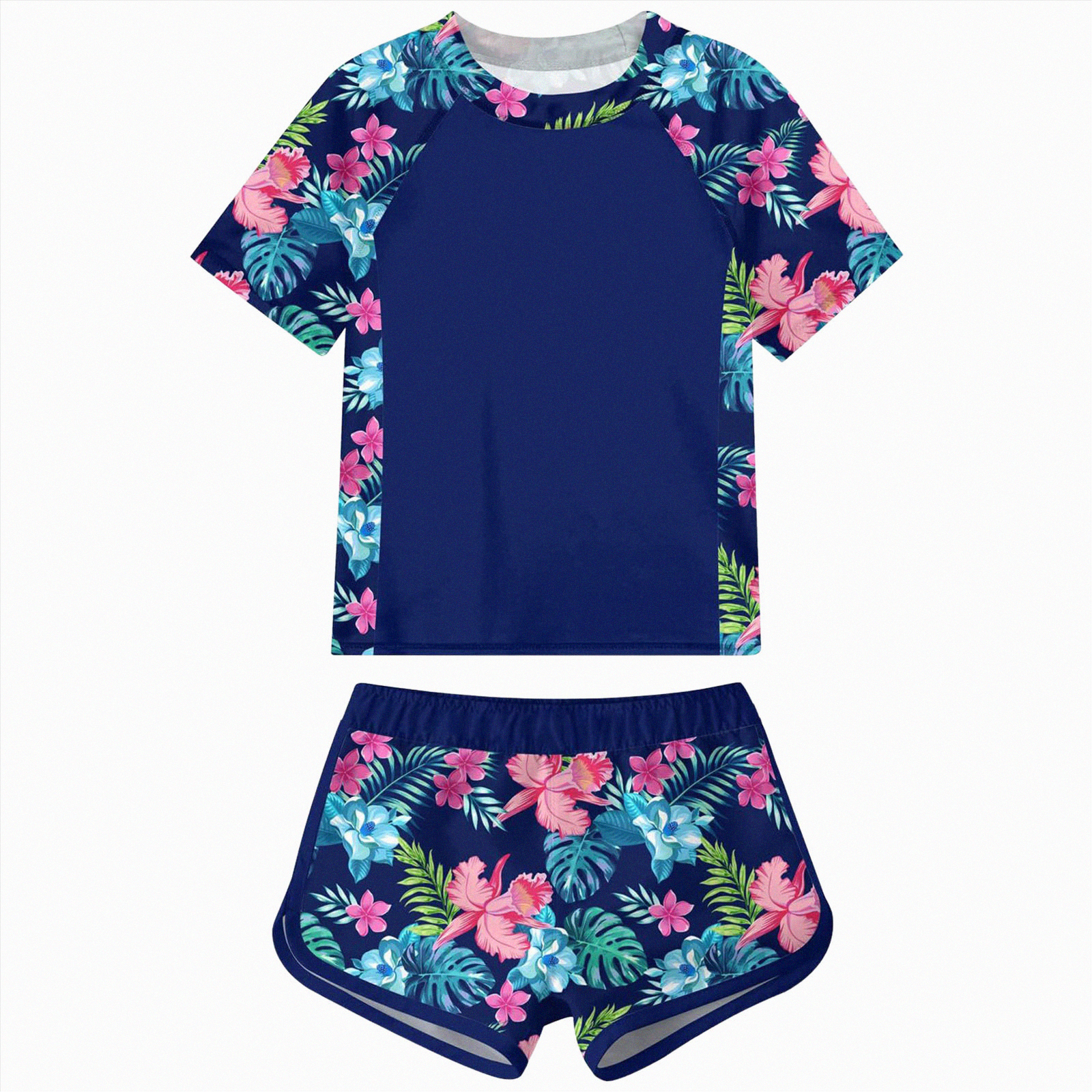 Hessimy Girls Swimsuit 2-Piece Bikini Set Two Sets Matching Bathing ...