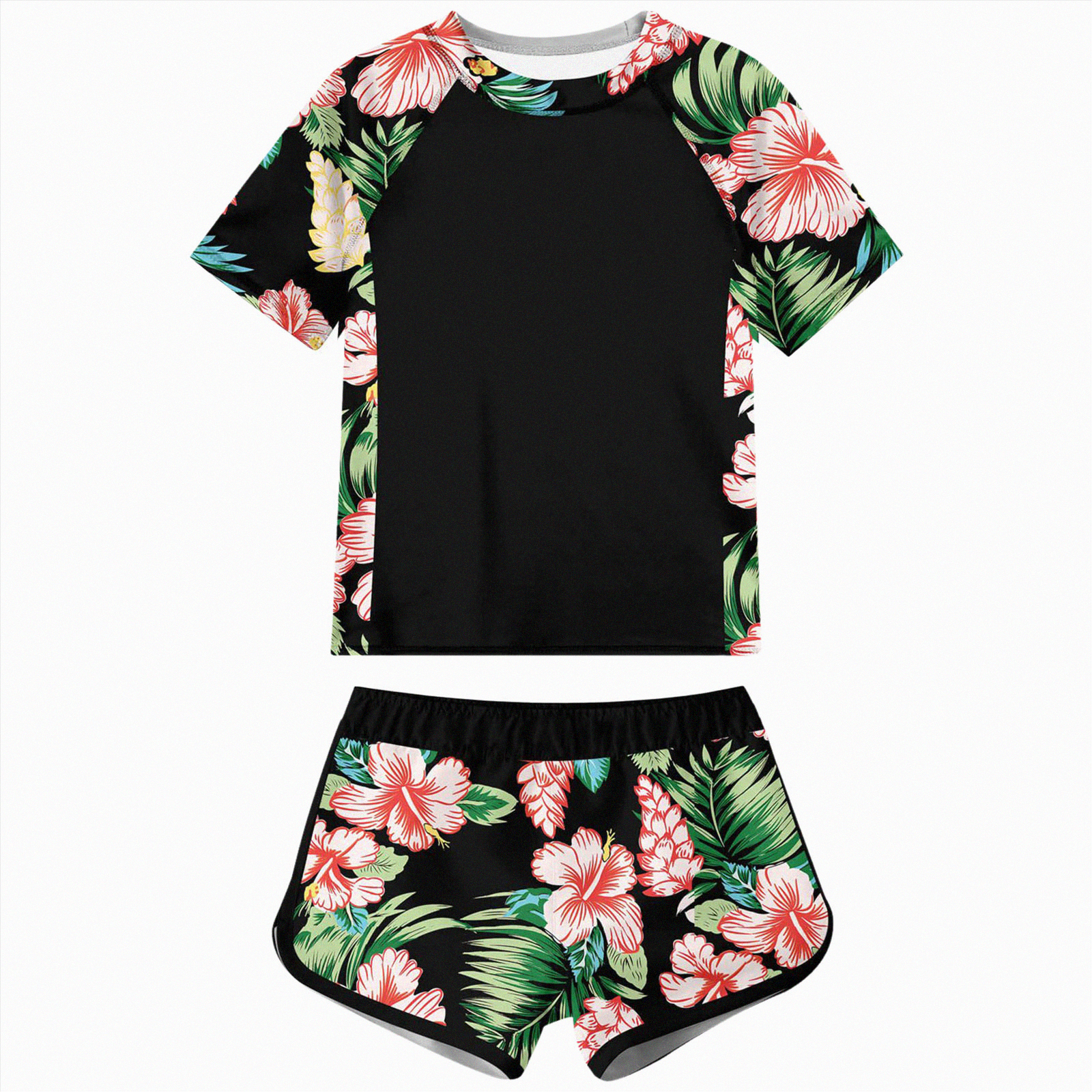 Hessimy Girls Swimsuit 2-Piece Bikini Set Two Sets Matching Bathing ...