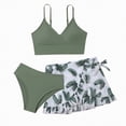 thumbnail image 1 of Hessimy Girls Swimsuit Two Piece - Adjustable Strap Bathing Suit Solid Color Bikini Sets for Teens Girl Beach Swimwear（AG,17Y), 1 of 6