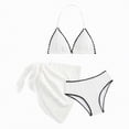 thumbnail image 1 of Hessimy Girls Swimsuit Two Piece Bathing Suit Tankini Solid Color Bikini Set（White,12-13 Years), 1 of 6