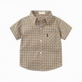 thumbnail image 1 of Hessimy Girls T Shirts Double Layer Ruffle Short Sleeve Kids Summer Crewneck Tunic Tee Tops,Double Layer Ruffle(Khaki,14-15 Years), 1 of 3