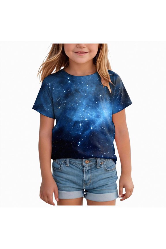 Girls T Shirts Ruffle Short Sleeve Ruched Knot Side Tunic Blouse Summer Tee Tops,Knot Detail(Pink,3-4 Years)