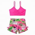 thumbnail image 1 of Hessimy Girls Two Piece Bikini Swimsuits Hawaiian Floral Bathing Suit for Kids Summer Beach Swimwear Set（Hot Pink,11-12 Years), 1 of 8