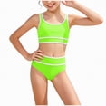 thumbnail image 1 of Hessimy Girls UPF 50+ Beach Sport Athletic Bikini Swimsuit(Green,8-9 Years), 1 of 5