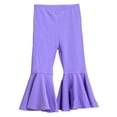 thumbnail image 1 of Hessimy Girls Wide Leg Sweatpants Drawstring Baggy Pants Teen Girls Athletic Joggers Pants with Pockets(Light Purple,4-5 Years), 1 of 9