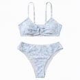 thumbnail image 1 of Hessimy Girls' Willow V-Neck Bikini Beach Sport 2-Piece Swimsuits（White,13-14 Years), 1 of 6