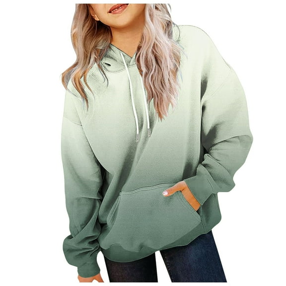 Hessimy Girls Zip Up Hoodies Fleece Jackets Oversized Sweatshirts Fall Fashion Outfits Sweaters Winter Clothes Boys Hoodies Size 14-16 Pullover (Green,4-5 Years)