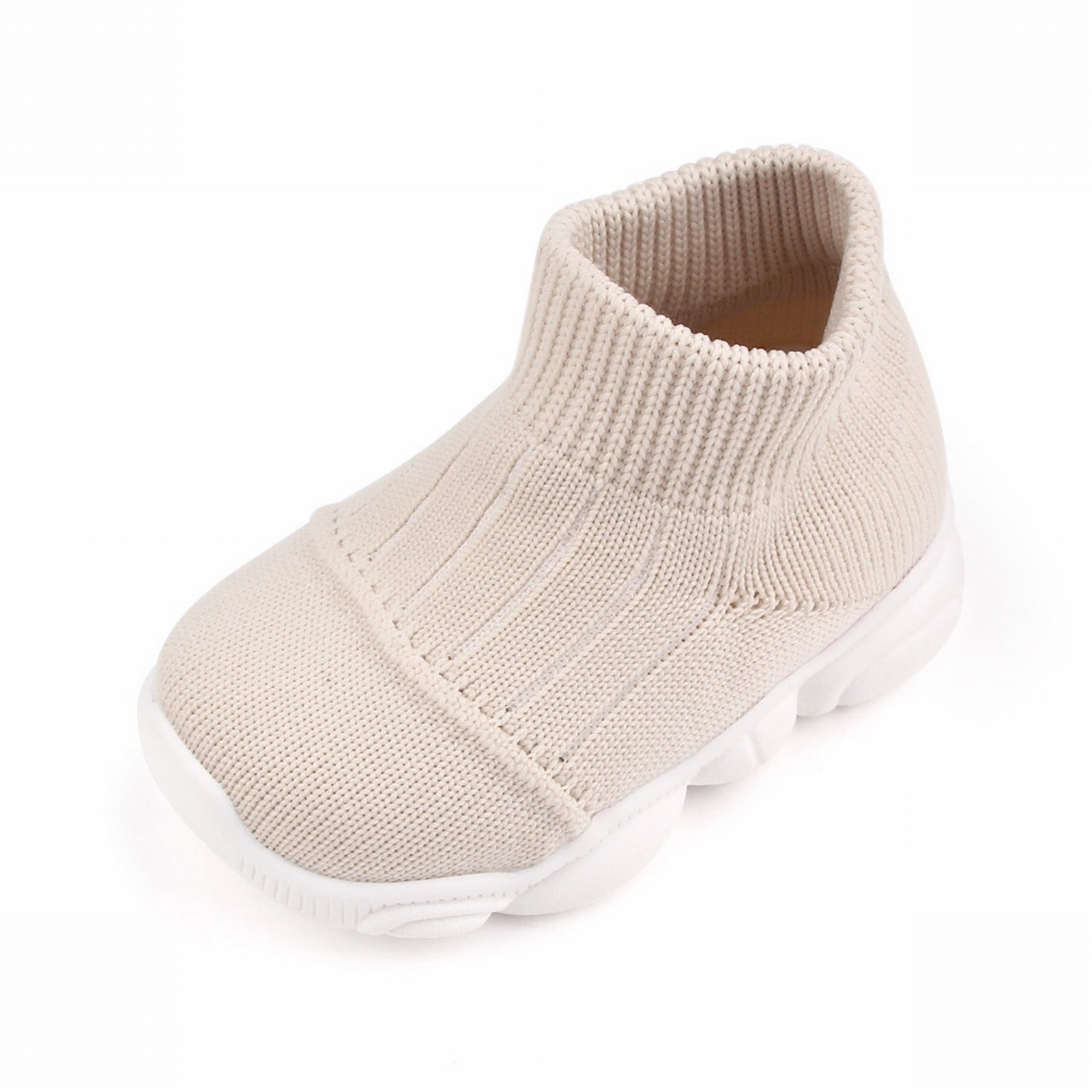 Hessimy Girls and Boys Sneakers Toddler Little Kids Tennis School Walking Shoes(Beige,16)