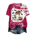 thumbnail image 1 of Hessimy Halloween Shirts for women's Boo T Shirt Cute Ghost Graphic Tees Halloween Spooky Season Short Sleeve Tee Tops(Hot Pink,XL), 1 of 5
