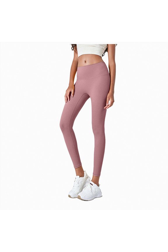 Hidden Scrunch Butt Lifting Leggings for Women Tummy Control High Waisted Workout Gym Seamless Impact Yoga Pants(Rose Gold,XL)
