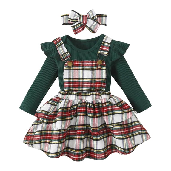 Hessimy Holiday Pajamas Sleepwear Organic Cotton for Baby, Toddler, Kids kids pajamas(Green,6-12 Months)