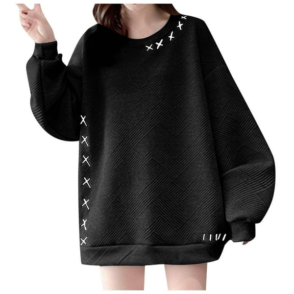 Hessimy Hoodies For Women Casual Full Hoodie Sweatshirt Jacket Coat Long Sleeve Jacket Sweater With Pockets Essentials Short Hoodie Women Blouses (Black,L)