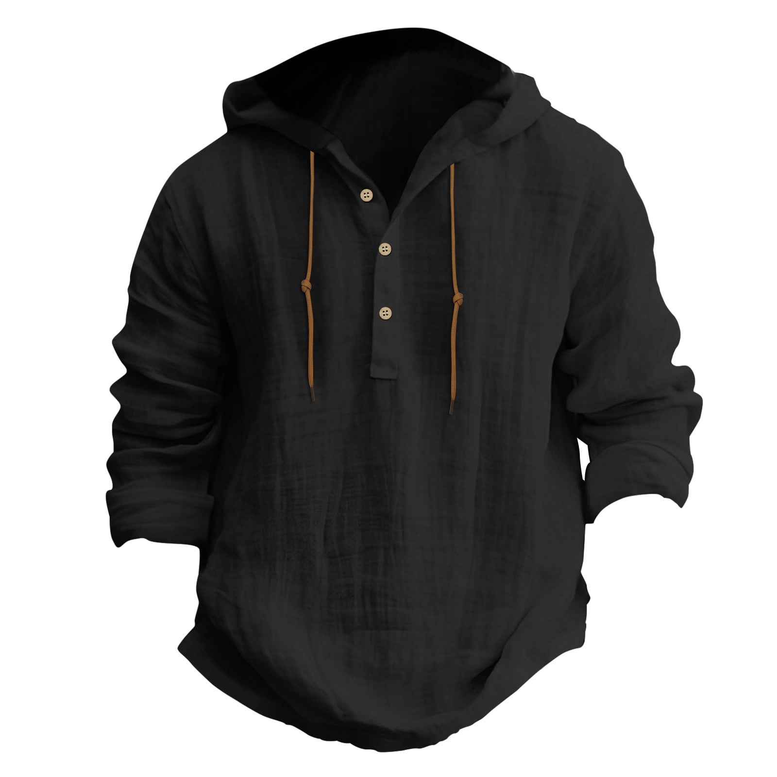 Hessimy Hoodies for Men Cotton Men's Autumn Sleeve Long Tops