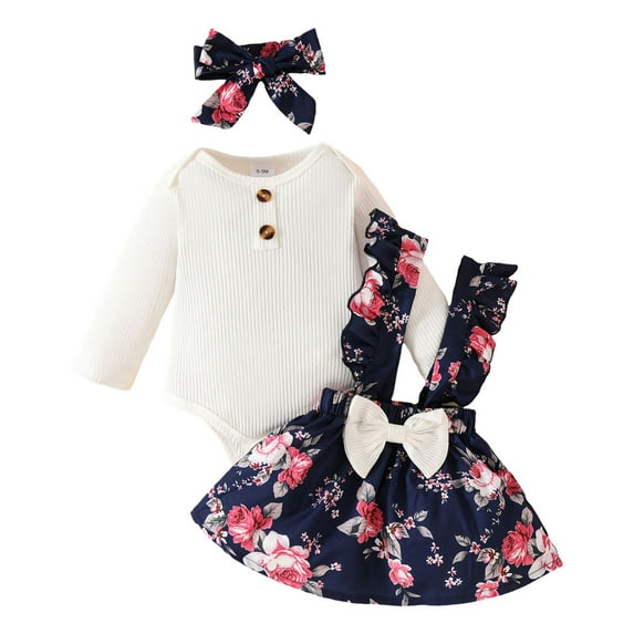 Hessimy Baby Girl Fall Winter Clothes Outfits Hooded Long Sweatshirt Pants Set Toddler Clothes 6 12 18 24 Months 2t (White,3-6 Months)