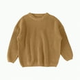 thumbnail image 1 of Hessimy Boys Girls Pullover Sweater Pumpkin Knit Jumper Tops Winter Warm Pumpkin Pattern Knitted Sweaters Tops Beige Button Cardign Pullover Knit (Yellow,3-6 Months), 1 of 5