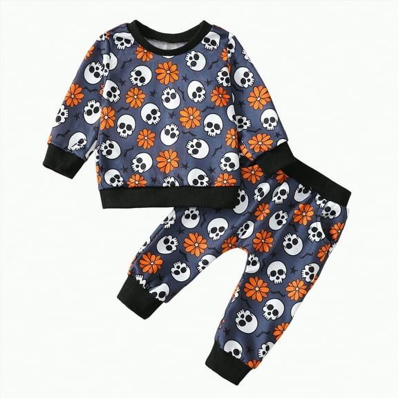Hessimy Kids Cold-Weather Set Long-Sleeve Pullover & Pants 3-24 Months Girl/Girl Baby Girl Outfits Toddler Girl Pajamas Toddler Girl Outfits (Black,12-18 Months)