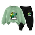 thumbnail image 1 of Hessimy Infant Toddler Valentine's Day Spring Summer 2Pcs Long Sleeve Sweatshirt Pants Soft Sweatsuit, Gentle On Skin(A,1-2 Years), 1 of 4