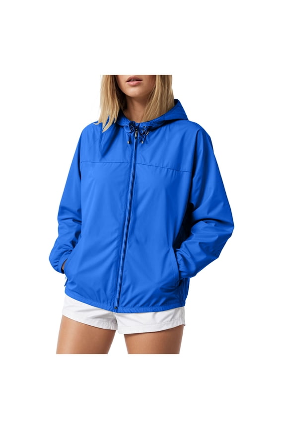 Jackets for Women Lightweight Long Sleeve Button Down Puffer Jacket Warm Winter Coat Outerwear with Pockets(Blue,S)