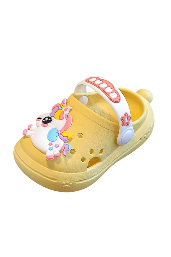 Kids Cloud Slides Girls Boys Slip On Slide Sandals Comfort Non-Slip Thick Sole Slippers Summer Shower Shoes Pool Beach Water Shoes squishmallow slippers(Yellow,6.5)